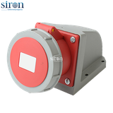 Ổ cắm nổi đỏ IP67 3P+N+E 6h 16A 220~380V, 240~415V Siron S67S56-16R1