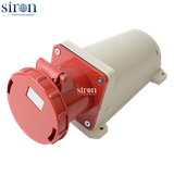 Ổ cắm công nghiệp nổi đỏ IP67 3P+E 6h 125A 380~415V Siron S67S46-125R1