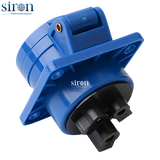 Ổ cắm công nghiệp âm xanh IP44 2P+E 6h 16A 220~250V Siron S44R36-16B1