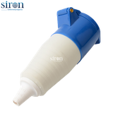 Ổ công nghiệp di động xanh IP44 2P+E 6h 16A 220~250V Siron S44F36-16B2