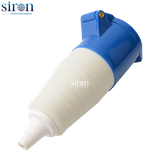 Ổ công nghiệp di động xanh IP44 2P+E 6h 32A 220~250V Siron S44F36-32B2