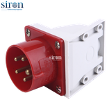 Phích cắm lắp nổi màu đỏ IP44 3P+N+E 6h 16A 220~415V Siron P44S56-16R1
