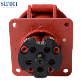 Ổ cắm âm đỏ IP67 3P+N+E 6h 63A 220~380V, 240~415V Siron S67R56-63R1