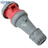 Phích cắm di động màu đỏ IP67 3P+E 6h 63A 380~415V Siron P67F46-63R3
