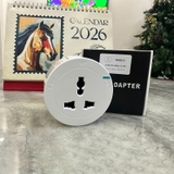 Ổ cắm Track socket đa tiêu chuẩn tròn màu trắng Siron TM8915