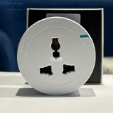 Ổ cắm Track socket đa tiêu chuẩn tròn màu trắng Siron TM8915