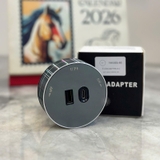 Ổ cắm Track socket USB Type A+C  tròn màu ghi Siron TM5301-60