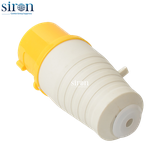 Phích cắm di động màu vàng IP44 2P+E 4h 32A 100~130V Siron P44F34-32Y1