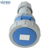 Phích cắm di động màu xanh IP67 2P+E 6h 63A 220~250V Siron P67F36-63B3