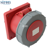 Ổ cắm âm đỏ IP67 3P+N+E 6h 63A 220~380V, 240~415V Siron S67R56-63R2