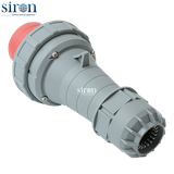 Phích cắm di động màu đỏ IP67 3P+N+E 6h 63A 220~415V Siron P67F56-63R2