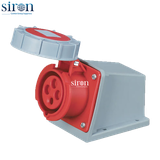 Ổ cắm nổi màu đỏ IP67 3P+E 6h 32A 380~415V Siron S67S46-32R1