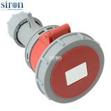 Ổ công nghiệp di động đỏ IP67 3P+N+E 6h 32A 220~415V Siron S67F56-32R1