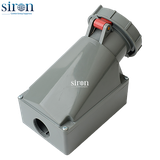 Ổ cắm nổi đỏ IP67 3P+N+E 6h 125A 220~380V, 240~415V Siron S67S56-125R2