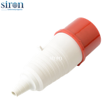 Phích cắm di động màu đỏ IP44 3P+E 6h 32A 380~415V Siron P44F46-32R2