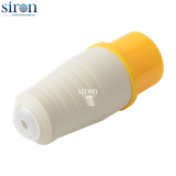 Phích cắm di động màu vàng IP44 2P+E 4h 32A 100~130V Siron P44F34-32Y1