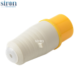 Phích cắm di động màu vàng IP44 2P+E 4h 16A 100~130V Siron P44F34-16Y1