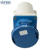 Ổ cắm lắp nổi màu xanh IP67 2P+E 6h 125A 220~250V Siron S67S36-125B1