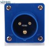 Phích cắm lắp nổi màu xanh IP44 2P+E 6h 32A 220~250V Siron P44S36-32B2