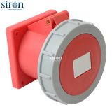 Ổ cắm công nghiệp âm đỏ IP67 3P+E 6h 16A 380~415V Siron S67R46-16R1