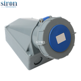 Ổ cắm lắp nổi màu xanh IP67 2P+E 6h 125A 220~250V Siron S67S36-125B3