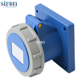 Ổ cắm công nghiệp âm xanh IP67 2P+E 6h 32A 220~250V Siron S67R36-32B1