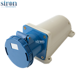 Ổ cắm lắp nổi màu xanh IP67 2P+E 6h 63A 220~250V Siron S67S36-63B1