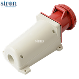 Ổ cắm công nghiệp nổi đỏ IP67 3P+E 6h 63A 380~415V Siron S67S46-63R1