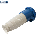 Ổ cắm di động màu xanh IP67 2P+E 6h 125A 220~250V Siron S67F36-125B1