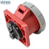 Ổ cắm âm đỏ IP67 3P+N+E 6h 32A 220~380V, 220~415V Siron S67R56-32R1