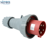 Phích cắm di động màu đỏ IP67 3P+N+E 6h 63A 220~415V Siron P67F56-63R2