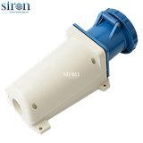 Ổ cắm lắp nổi màu xanh IP67 2P+E 6h 63A 220~250V Siron S67S36-63B1