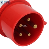 Ổ cắm nối chia 3 màu đỏ IP44 3P+N+E 6h 16A 220~415V Siron S44C356-16R1
