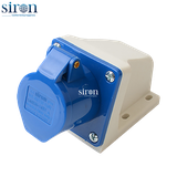 Ổ cắm công nghiệp nổi xanh IP44 2P+E 6h 32A 220~250V Siron S44S36-32B1