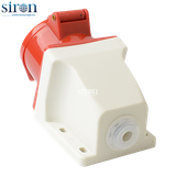 Ổ cắm công nghiệp nổi đỏ IP44 3P+N+E 6h 32A 220~415V Siron S44S56-32R1