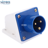 Phích cắm lắp nổi màu xanh IP44 2P+E 6h 32A 220~250V Siron P44S36-32B1