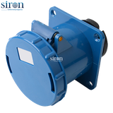 Ổ cắm lắp âm màu xanh IP67 2P+E 6h 63A 220~250V Siron S67R36-63B1