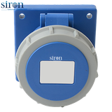 Ổ cắm công nghiệp âm xanh IP67 2P+E 6h 16A 220~250V Siron S67R36-16B1