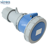 Phích cắm di động màu xanh IP67 2P+E 6h 63A 220~250V Siron P67F36-63B3
