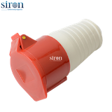 Ổ cắm di động màu đỏ IP44 3P+N+E 6h 32A 220~415V Siron S44F56-32R1