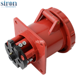 Ổ công nghiệp âm màu đỏ IP67 3P+E 6h 63A 380~415V Siron S67R46-63R1