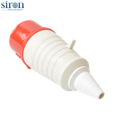 Phích cắm di động màu đỏ IP44 3P+N+E 6h 32A 220~415V Siron P44F56-32R2