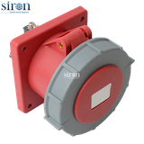 Ổ cắm lắp âm màu đỏ IP67 3P+E 6h 125A 380~415V Siron S67R46-125R2