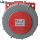 Ổ cắm âm đỏ IP67 3P+N+E 6h 125A 220~380V, 240~415V Siron S67R56-125R2