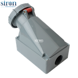 Ổ cắm nổi màu đỏ IP67 3P+E 6h 63A 380~415V Siron S67S46-63R2