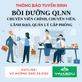 THÔNG BÁO TUYỂN SINH BỒI DƯỠNG KIẾN THỨC QUẢN LÝ NHÀ NƯỚC NGẠCH CHUYÊN VIÊN CHÍNH, CHUYÊN VIÊN, BỒI DƯỠNG LÃNH ĐẠO, QUẢN LÝ CẤP PHÒNG