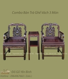 Bộ bàn ghế vách dơi đỉnh hương 9