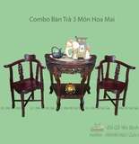 Combo bàn trà hoa mai 4