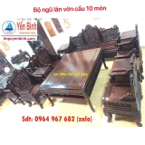 Bộ ghế ngũ lân vờn cầu 10 món 1