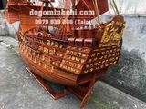 Thuyền Mô Hình Bằng Gỗ Phong Thủy 7